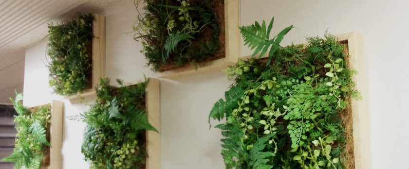 新着 人工観葉植物と壁面装飾の愛一輪壁面緑化 連接グリーンパネル